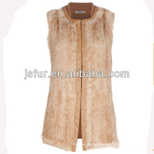 New fashion and warm wool and real rabbit fur women vest